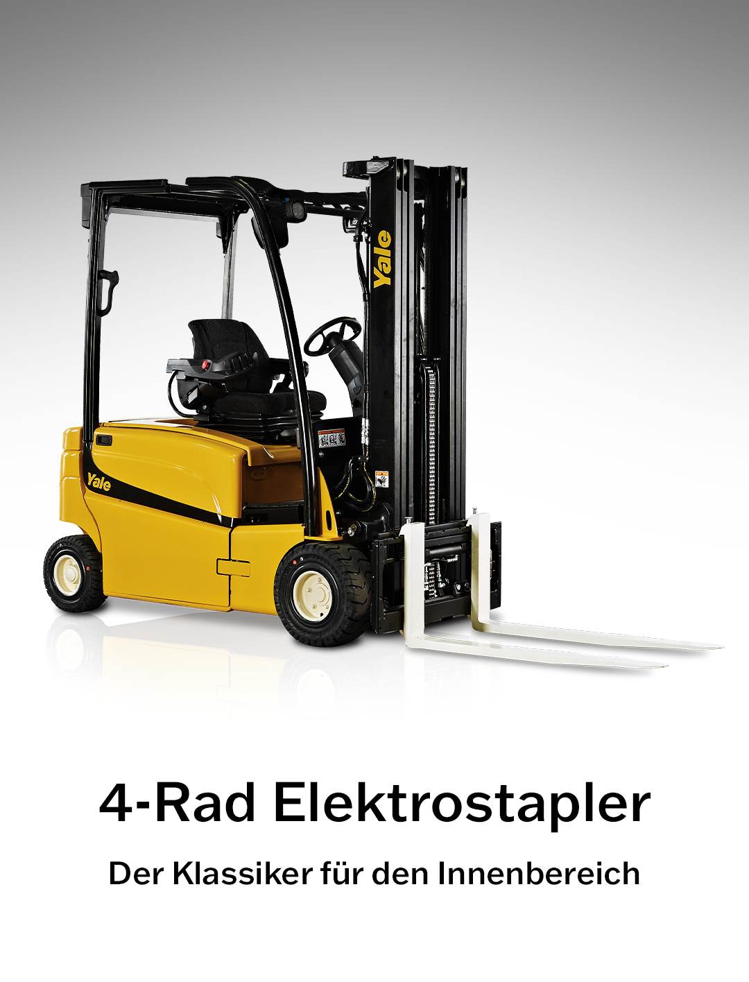 4-Rad-Elektrogabelstapler von MF Gabelstapler – leistungsstarker Yale ERP35UX mit 3.500 kg Tragfähigkeit und 4.500 mm Hubhöhe