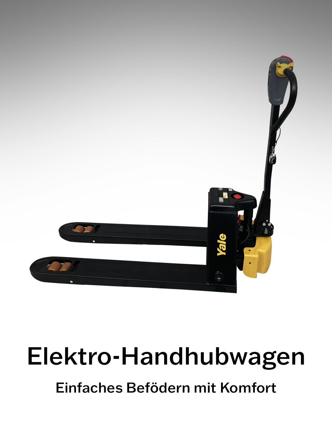 Yale MPC15 Elektro-Handhubwagen – kompakter Lithium-Ionen-Hubwagen mit 1.500 kg Tragkraft für effiziente Palettenhandhabung.