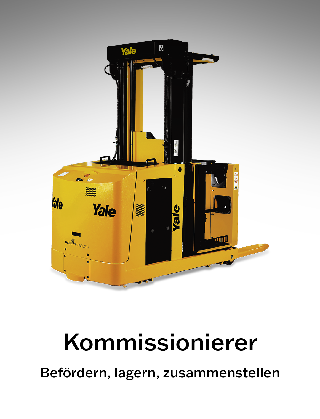 Yale Kommissionierer von MF Gabelstapler – Elektro-Kommissioniergerät für effiziente Auftragszusammenstellung in Lager und Logistik